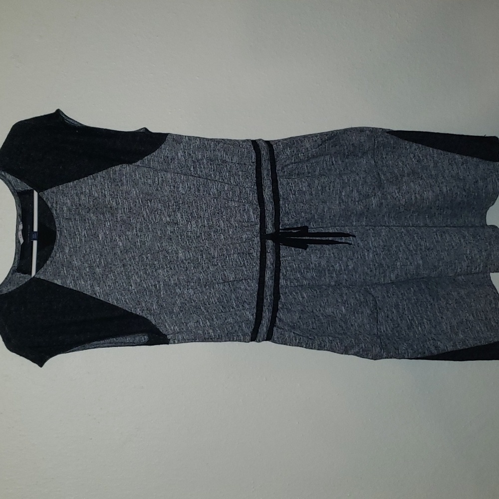 Tommy Hilfiger Dress Black Heathered Gray Womens Leisure Pockets Athluxe Women